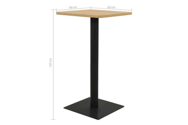 Bistrobord ekfärg 60x60x107 cm - Brun - Möbler - Matplats - Barmöbler - Barbord