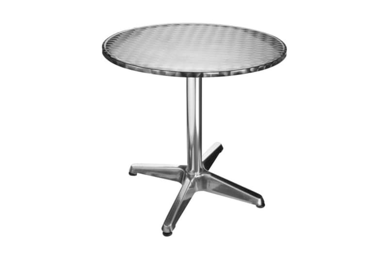 HI Hopfällbart cafébord/barbord i aluminium runt 60x60x(58-1 - Silver - Bord - Barbord