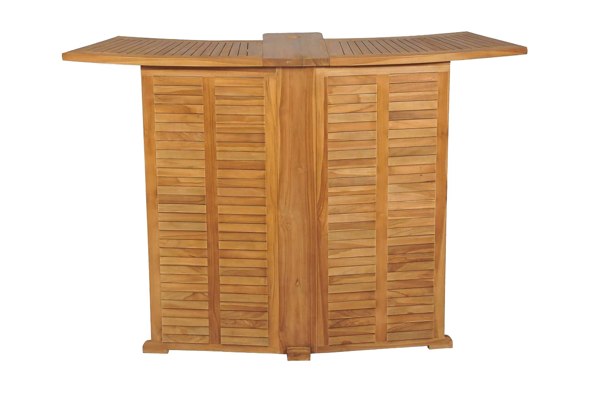 Hopfällbart barbord 155x53x105 cm massivt teakträ - Brun - Möbler - Matplats - Barmöbler - Barbord
