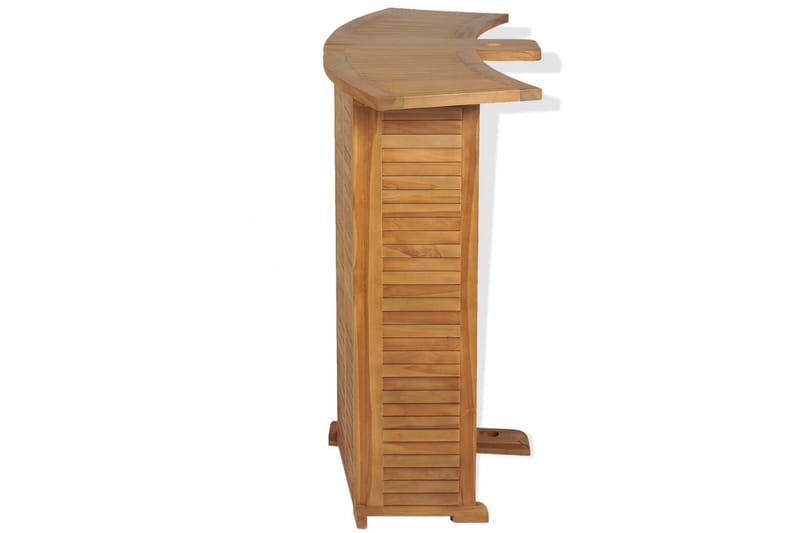 Hopfällbart barbord 155x53x105 cm massivt teakträ - Brun - Möbler - Matplats - Barmöbler - Barbord