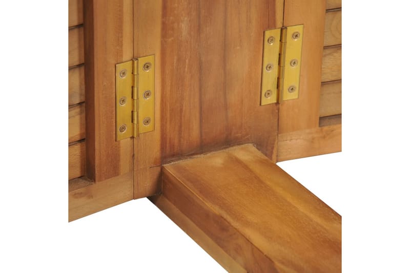 Hopfällbart barbord 155x53x105 cm massivt teakträ - Brun - Möbler - Matplats - Barmöbler - Barbord