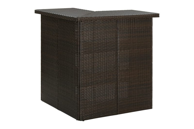 Hörnbar brun 100x50x105 cm konstrotting - Brun - Möbler - Matplats - Barmöbler - Barbord