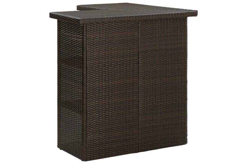 Hörnbar brun 100x50x105 cm konstrotting - Brun - Möbler - Matplats - Barmöbler - Barbord