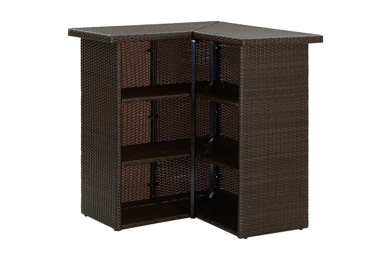 Hörnbar brun 100x50x105 cm konstrotting - Brun - Möbler - Matplats - Barmöbler - Barbord