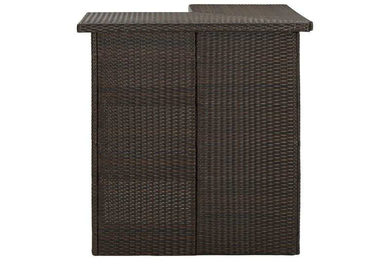 Hörnbar brun 100x50x105 cm konstrotting - Brun - Möbler - Matplats - Barmöbler - Barbord