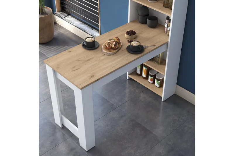 Izhar Barbord 53,8x120 cm Brun/Vit - Hanah Home - Möbler - Matplats - Barmöbler - Barbord