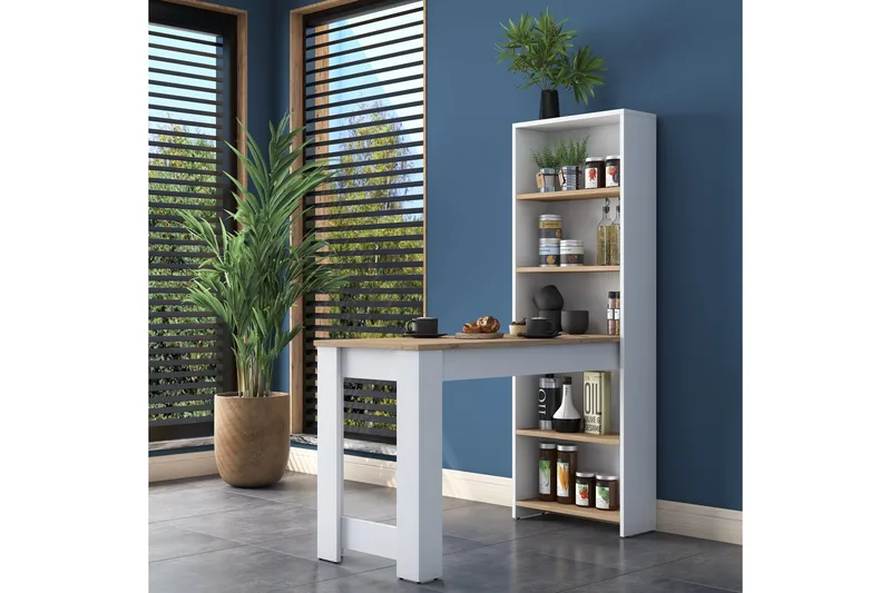 Izhar Barbord 53,8x120 cm Brun/Vit - Hanah Home - Möbler - Matplats - Barmöbler - Barbord