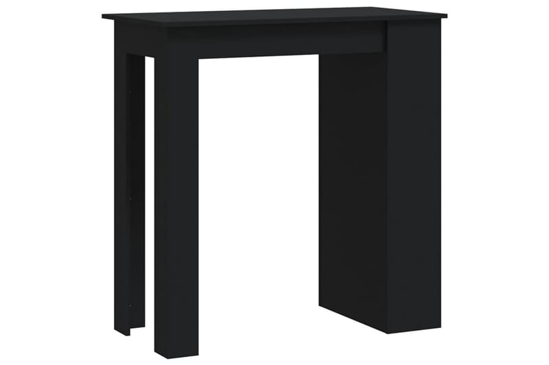 Barbord med förvaringshyllor svart 102x50x103,5 cm spånskiva - Svart - Möbler - Matplats - Barmöbler - Barbord