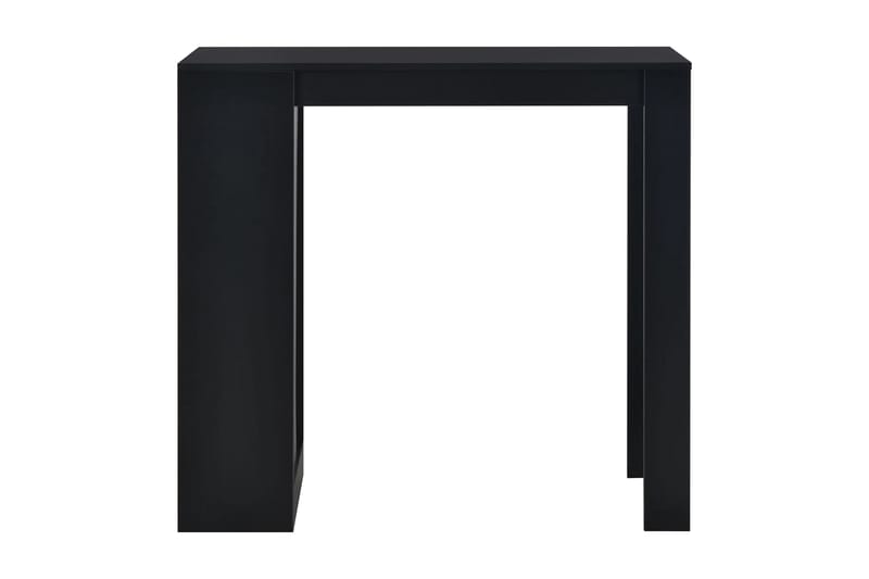 Barbord med hylla svart 110x50x103 cm - Svart - Bord - Barbord