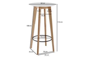 Willowdale Barbord 60 cm Runt - Möbler - Matplats - Barmöbler - Barbord