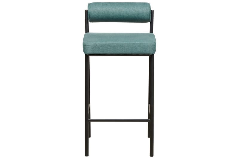 Barstol Amaya set om 2 Blågrön-Svart, Polyester - Blågrön-Svart, Polyester - Möbler - Matplats - Barmöbler - Barstolar