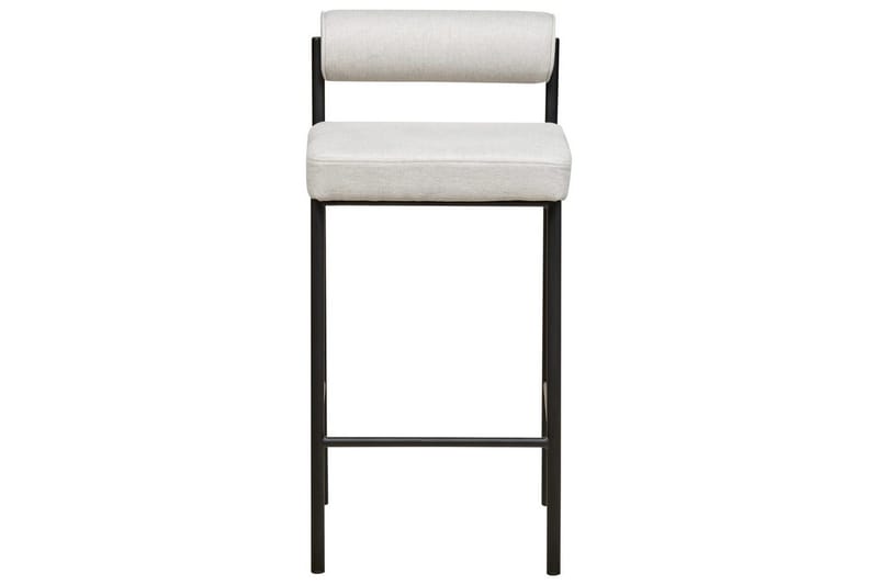 Barstol Amaya set om 2 Ljusgrå-Svart, Polyester - Ljusgrå-Svart, Polyester - Möbler - Matplats - Barmöbler - Barstolar