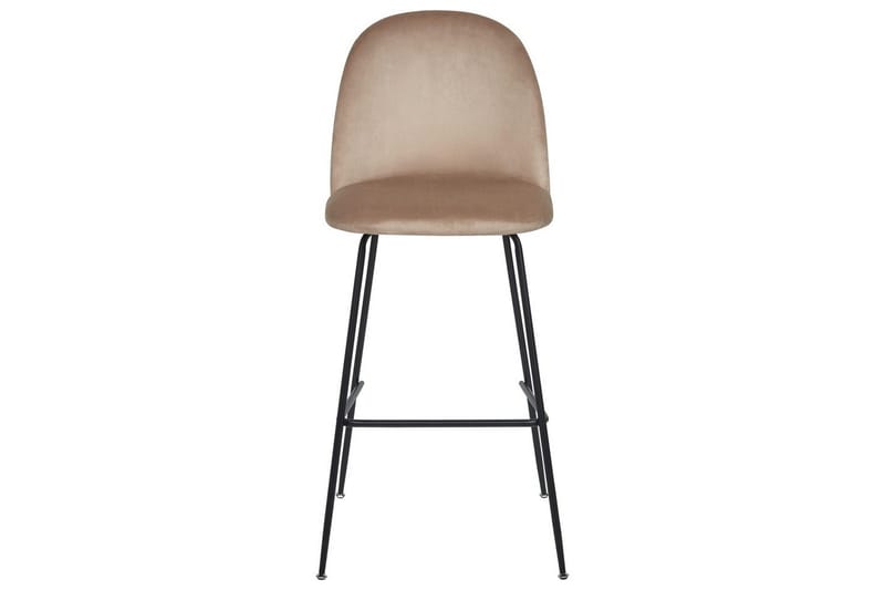 Barstol Arcola set om 2 Beige-Svart - Beige-Svart - Möbler - Matplats - Barmöbler - Barstolar