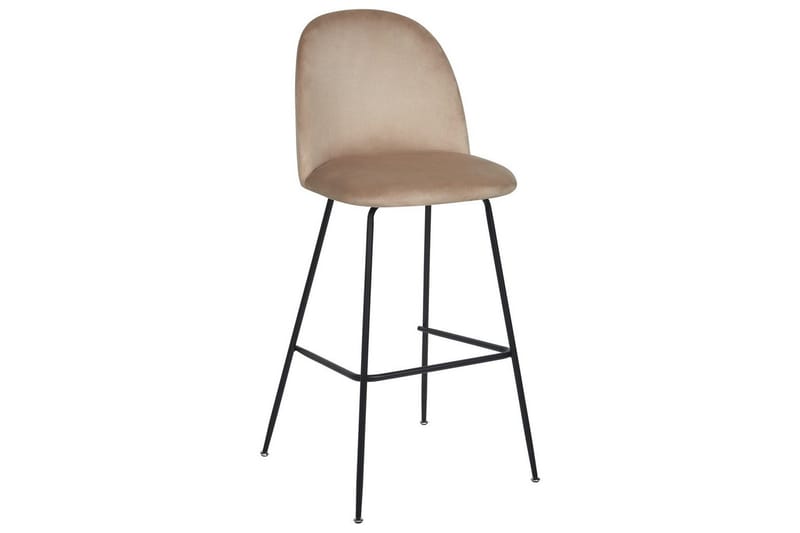 Barstol Arcola set om 2 Beige-Svart - Beige-Svart - Möbler - Matplats - Barmöbler - Barstolar