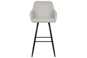 Barstol Casmalia set om 2 Beige-Svart - Beige-Svart - Möbler - Matplats - Barmöbler - Barstolar