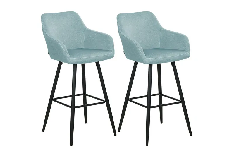 Barstol Casmalia set om 2 Blå-Svart, Blå-Svart