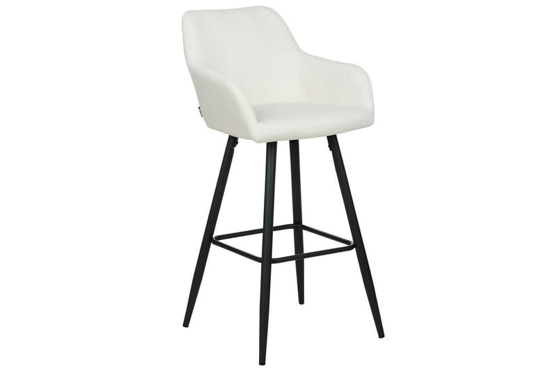 Barstol Casmalia set om 2 Vit-Svart - Vit-Svart - Möbler - Matplats - Barmöbler - Barstolar