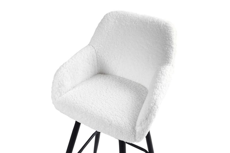 Barstol Casmalia set om 2 Vit/Svart - Vit/Svart - Möbler - Matplats - Barmöbler - Barstolar
