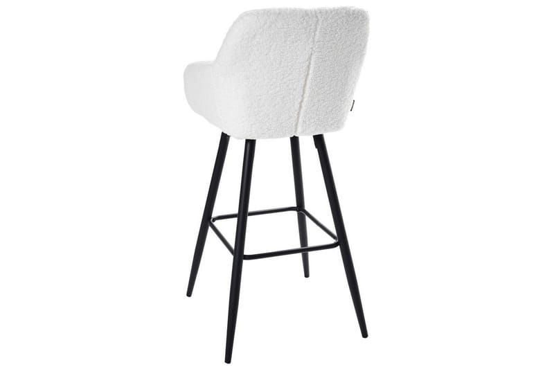 Barstol Casmalia set om 2 Vit/Svart - Vit/Svart - Möbler - Matplats - Barmöbler - Barstolar
