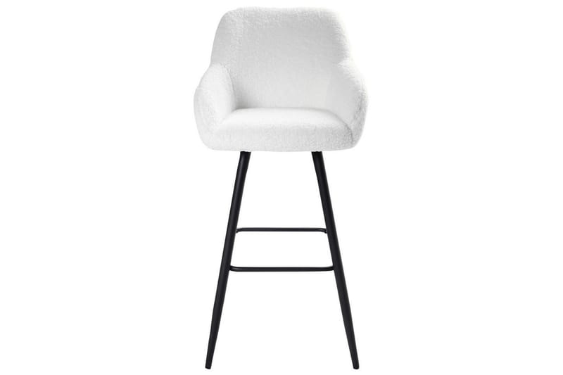 Barstol Casmalia set om 2 Vit/Svart - Vit/Svart - Möbler - Matplats - Barmöbler - Barstolar