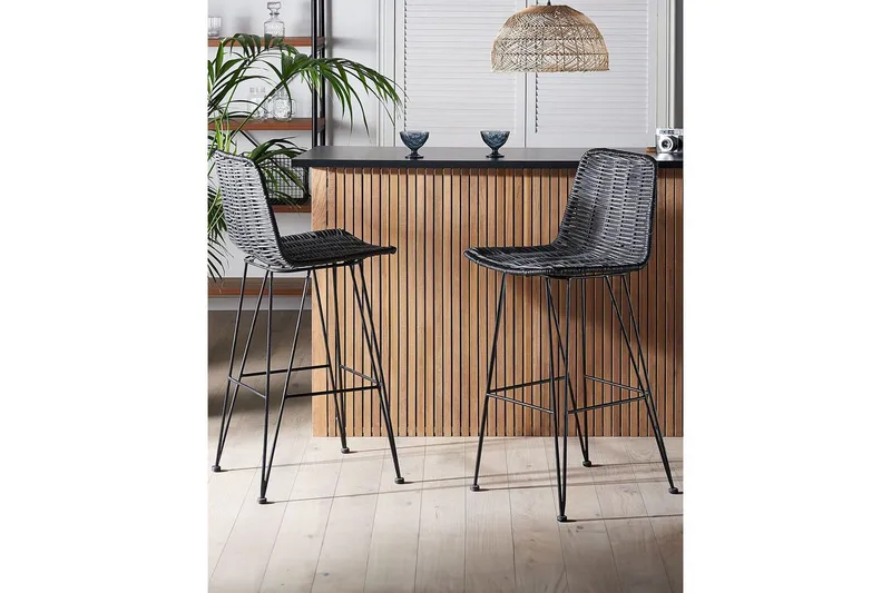 Barstol Cassita set om 2 Svart - Svart - Möbler - Matplats - Barmöbler - Barstolar