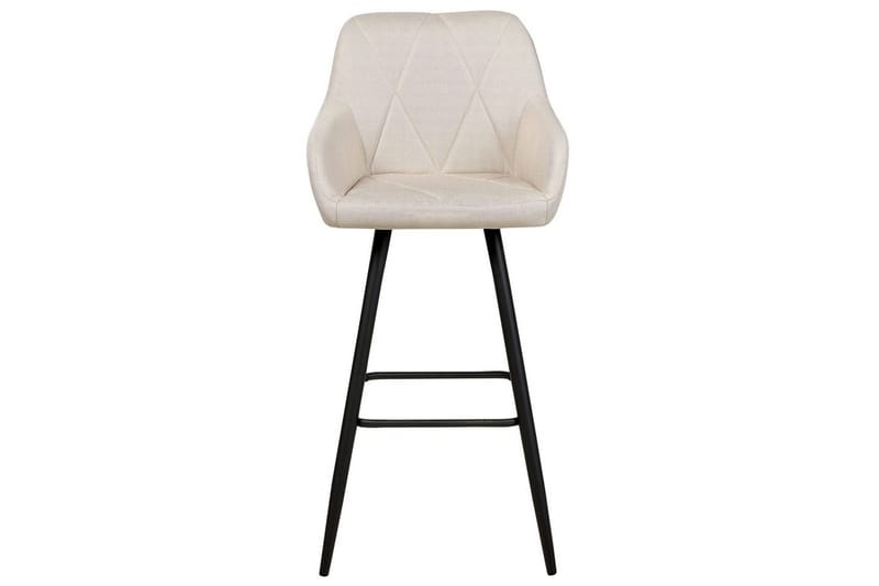 Barstol Darien set om 2 Ljusbeige-Svart - Ljusbeige-Svart - Möbler - Matplats - Barmöbler - Barstolar