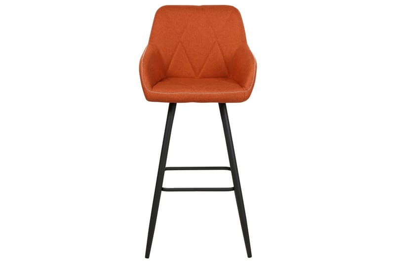 Barstol Darien set om 2 Orange-Svart - Orange-Svart - Möbler - Matplats - Barmöbler - Barstolar