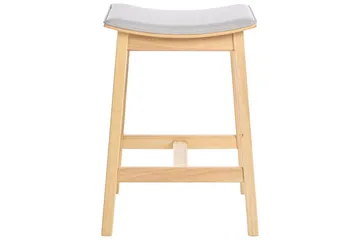 Barstol Dixon set om 2 Grå-Ljust Trä - Grå-Ljust Trä - Möbler - Matplats - Barmöbler - Barstolar