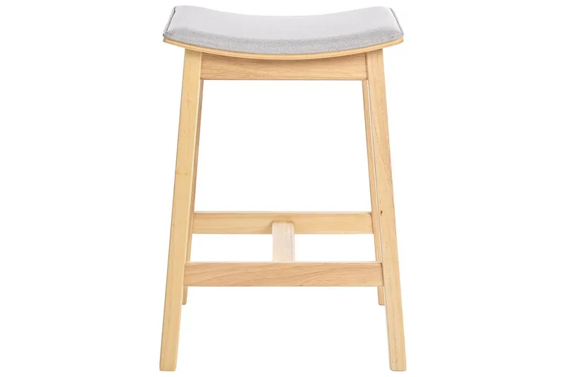 Barstol Dixon set om 2 Grå-Ljust Trä - Grå-Ljust Trä - Möbler - Matplats - Barmöbler - Barstolar