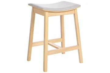 Barstol Dixon set om 2 Grå-Ljust Trä - Grå-Ljust Trä - Möbler - Matplats - Barmöbler - Barstolar
