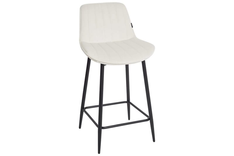 Barstol Dubrovnik set om 2 Beige-Svart - Beige-Svart - Möbler - Matplats - Barmöbler - Barstolar