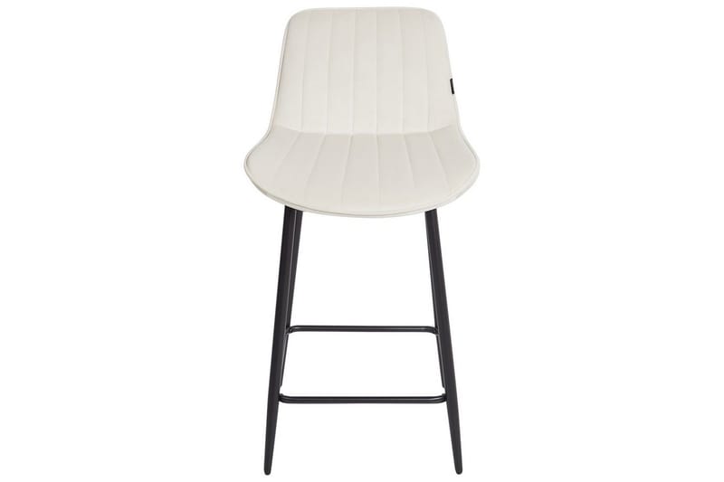 Barstol Dubrovnik set om 2 Beige-Svart - Beige-Svart - Möbler - Matplats - Barmöbler - Barstolar