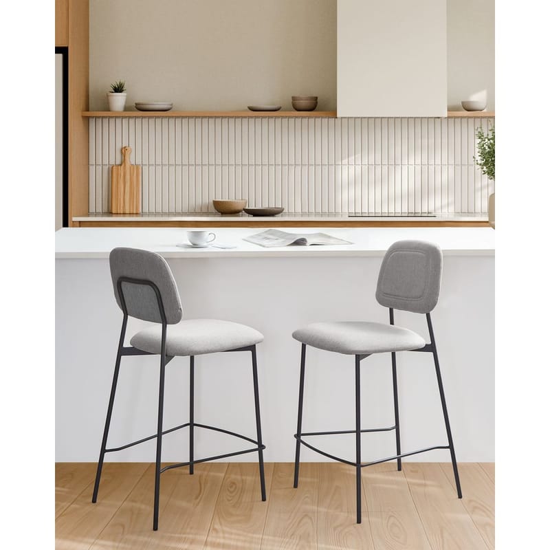 Barstol Duette 2-pack - Grå, svart - Möbler - Matplats - Barmöbler - Barstolar