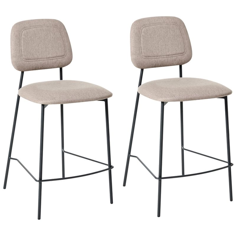 Barstol Duette 2-pack, Beige, svart