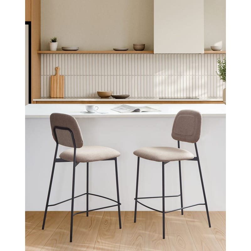 Barstol Duette 2-pack - Beige, svart - Möbler - Matplats - Barmöbler - Barstolar