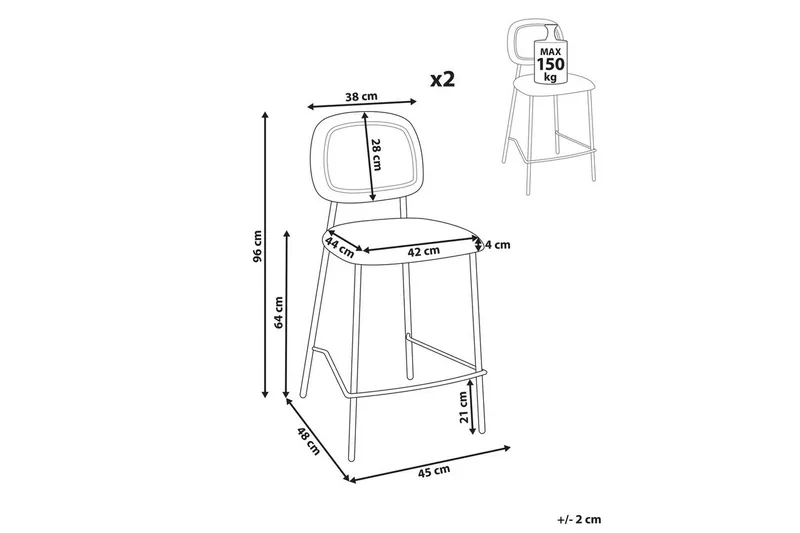 Barstol Duette set om 2 - Möbler - Matplats - Barmöbler - Barstolar