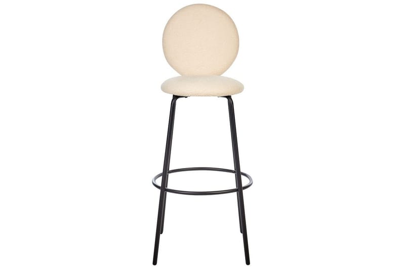 Barstol Emery set om 2 Beige-Svart - Beige-Svart - Möbler - Matplats - Barmöbler - Barstolar