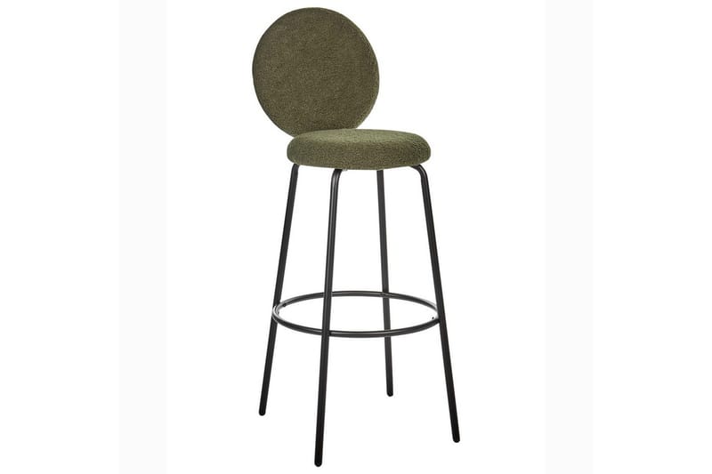 Barstol Emery set om 2 Mörkgrön-Svart - Mörkgrön-Svart - Möbler - Matplats - Barmöbler - Barstolar