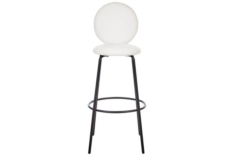 Barstol Emery set om 2 Vit-Svart - Vit-Svart - Möbler - Matplats - Barmöbler - Barstolar