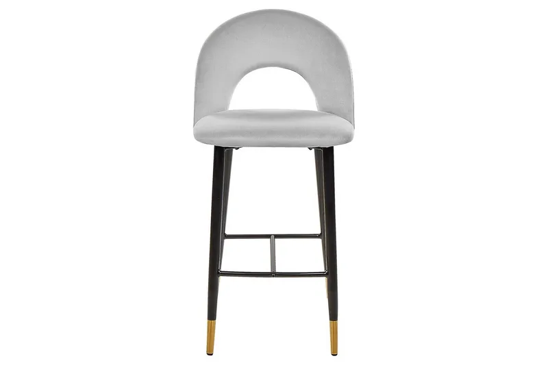Barstol Falton set om 2 Grå-Svart-Guld - Grå-Svart-Guld - Möbler - Matplats - Barmöbler - Barstolar