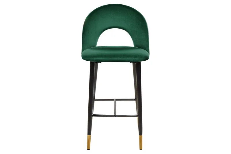 Barstol Falton set om 2 Grön-Svart-Guld - Grön-Svart-Guld - Möbler - Matplats - Barmöbler - Barstolar