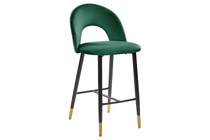 Barstol Falton set om 2 Grön-Svart-Guld - Grön-Svart-Guld - Möbler - Matplats - Barmöbler - Barstolar