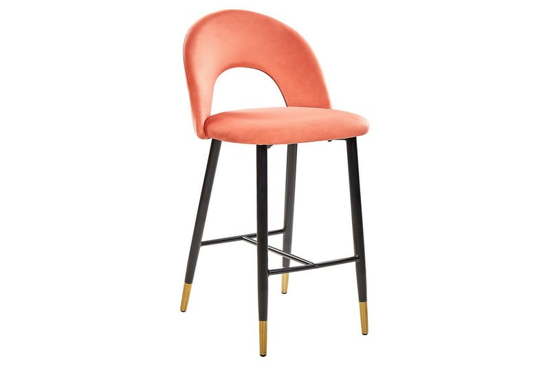 Barstol Falton set om 2 Röd-Svart-Guld - Röd-Svart-Guld - Möbler - Matplats - Barmöbler - Barstolar