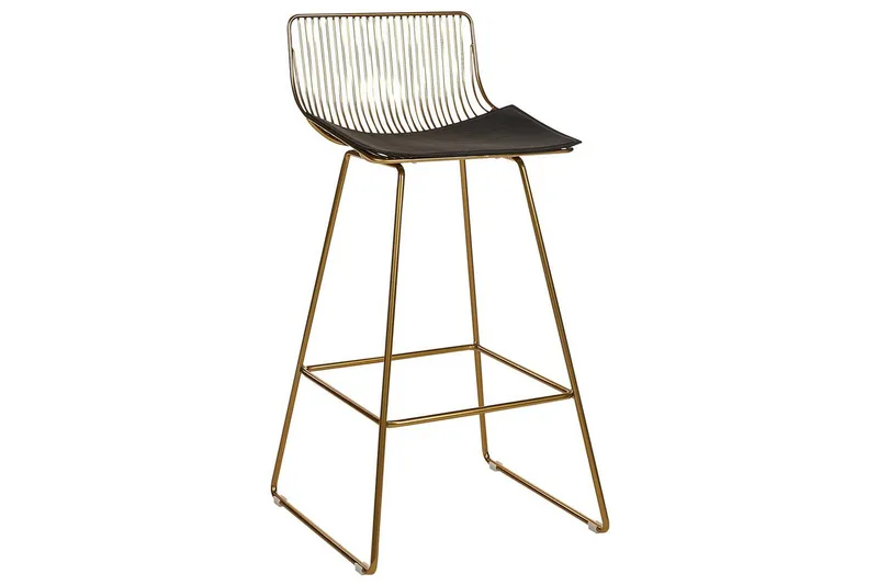 Barstol Fredonia set om 2 Guld-Svart - Guld-Svart - Möbler - Matplats - Barmöbler - Barstolar