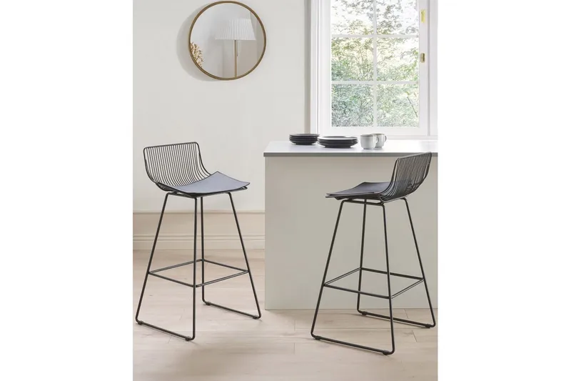 Barstol Fredonia set om 2 Svart - Svart - Möbler - Matplats - Barmöbler - Barstolar