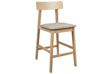 Barstol Isanti set om 2 Ljus Trä-Beige - Ljus Trä-Beige - Möbler - Matplats - Barmöbler - Barstolar
