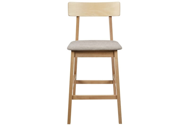 Barstol Isanti set om 2 Ljus Trä-Beige - Ljus Trä-Beige - Möbler - Matplats - Barmöbler - Barstolar