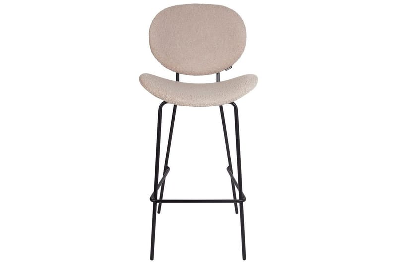 Barstol Luana set om 2 Beige-Svart - Beige-Svart - Möbler - Matplats - Barmöbler - Barstolar