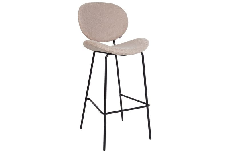 Barstol Luana set om 2 Beige-Svart - Beige-Svart - Möbler - Matplats - Barmöbler - Barstolar