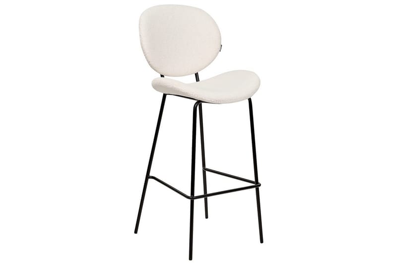 Barstol Luana set om 2 Vit-Svart - Vit-Svart - Möbler - Matplats - Barmöbler - Barstolar